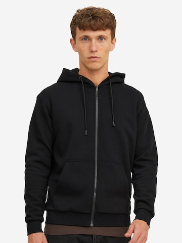 JACK & JONES Sweatjacke 'Bradley'‌‌‌‌ in Schwarz: Vorderseite