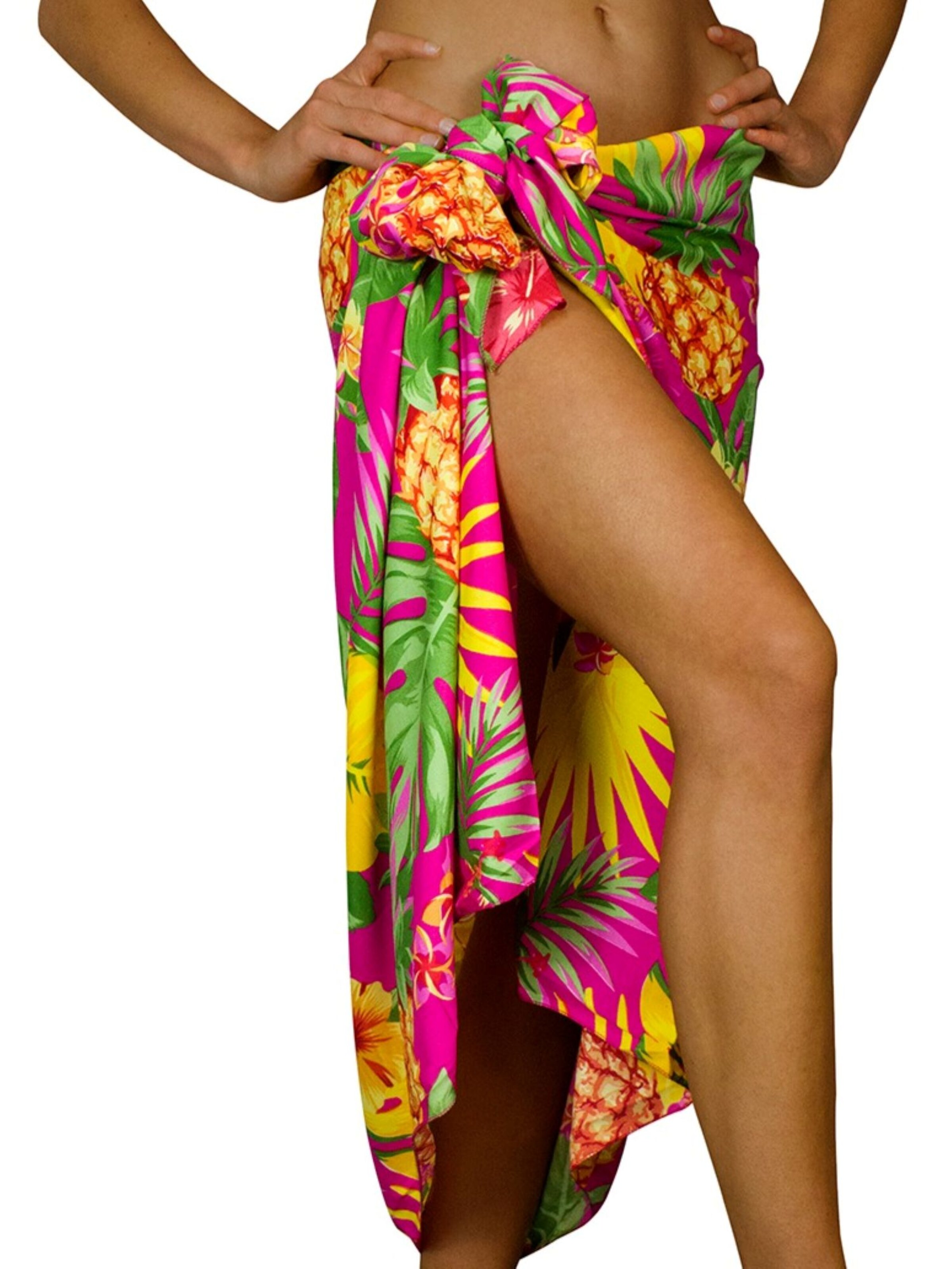 King Kameha Scarf 'Pineapple' in Pink