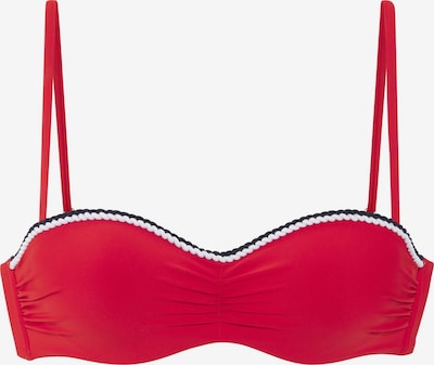 s.Oliver Bikinitop in rot / schwarz / weiß, Produktansicht