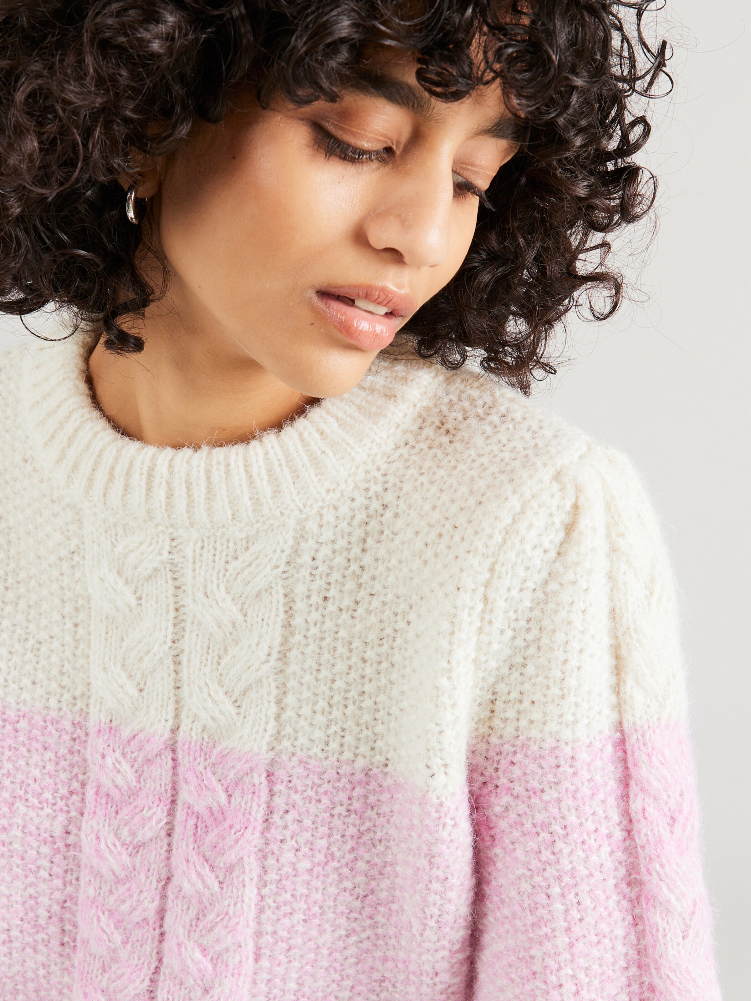 Vero moda color top block knitted sweater