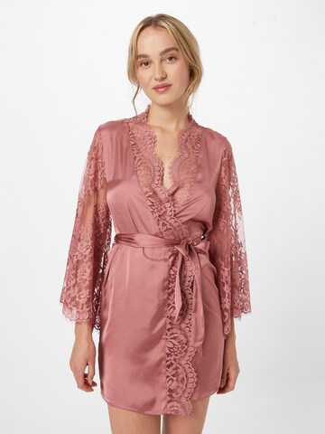 Robe de chambre Hunkemöller en rose : devant