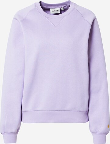 Carhartt WIP Sweatshirt 'Chase' in Purple: front