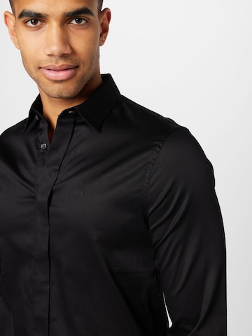 ARMANI EXCHANGE - Regular Fit Camisa '8NZCBD ZN10Z' em preto