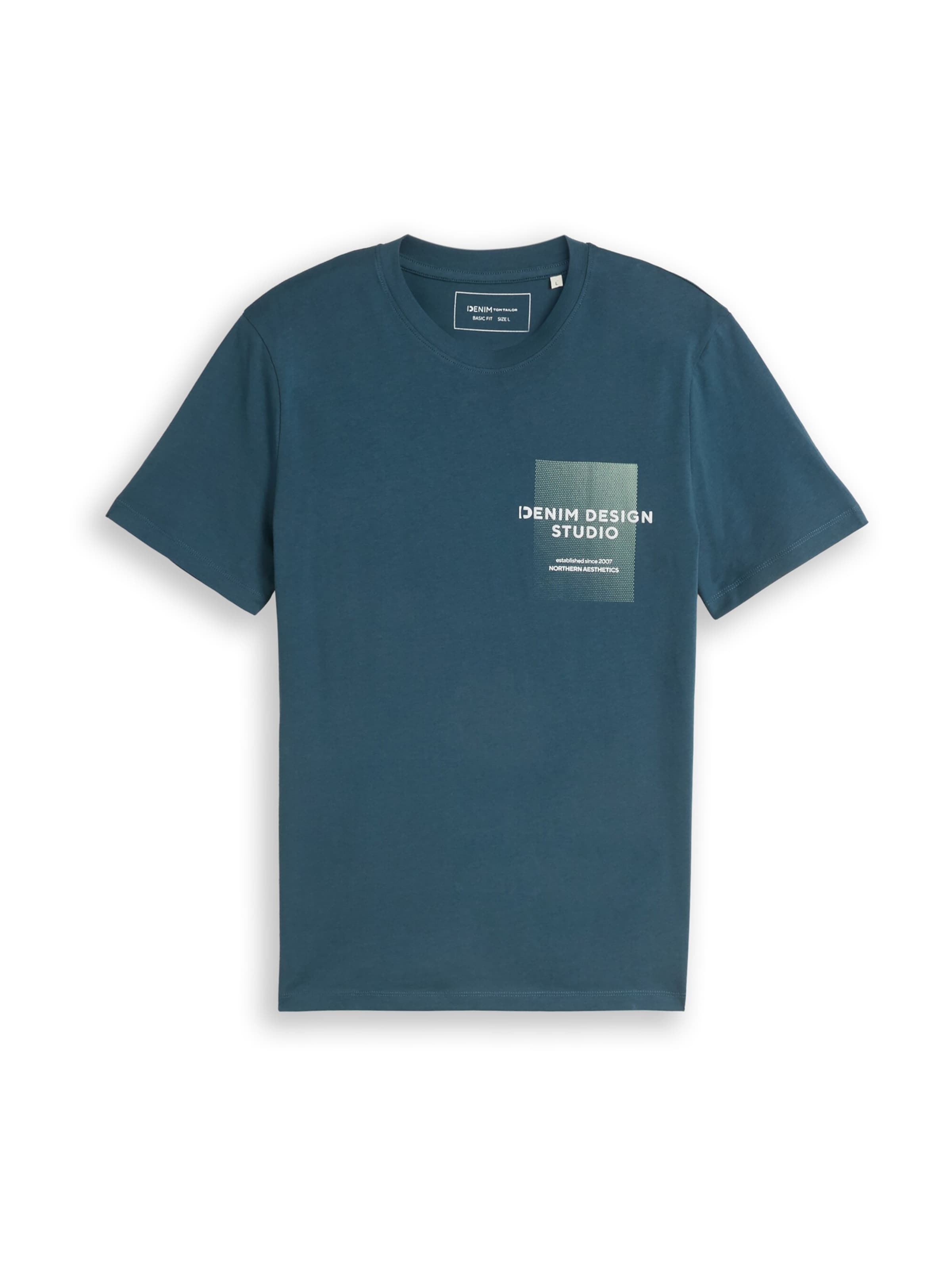 TOM TAILOR DENIM Shirt in Groen: voorkant