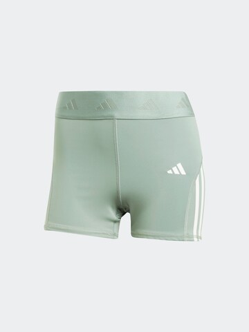 ADIDAS PERFORMANCE Skinny Workout Pants 'Hyglm' in Green: front