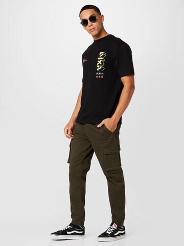Only & Sons Ozke Kargo hlače 'Cam Stage' | zelena barva