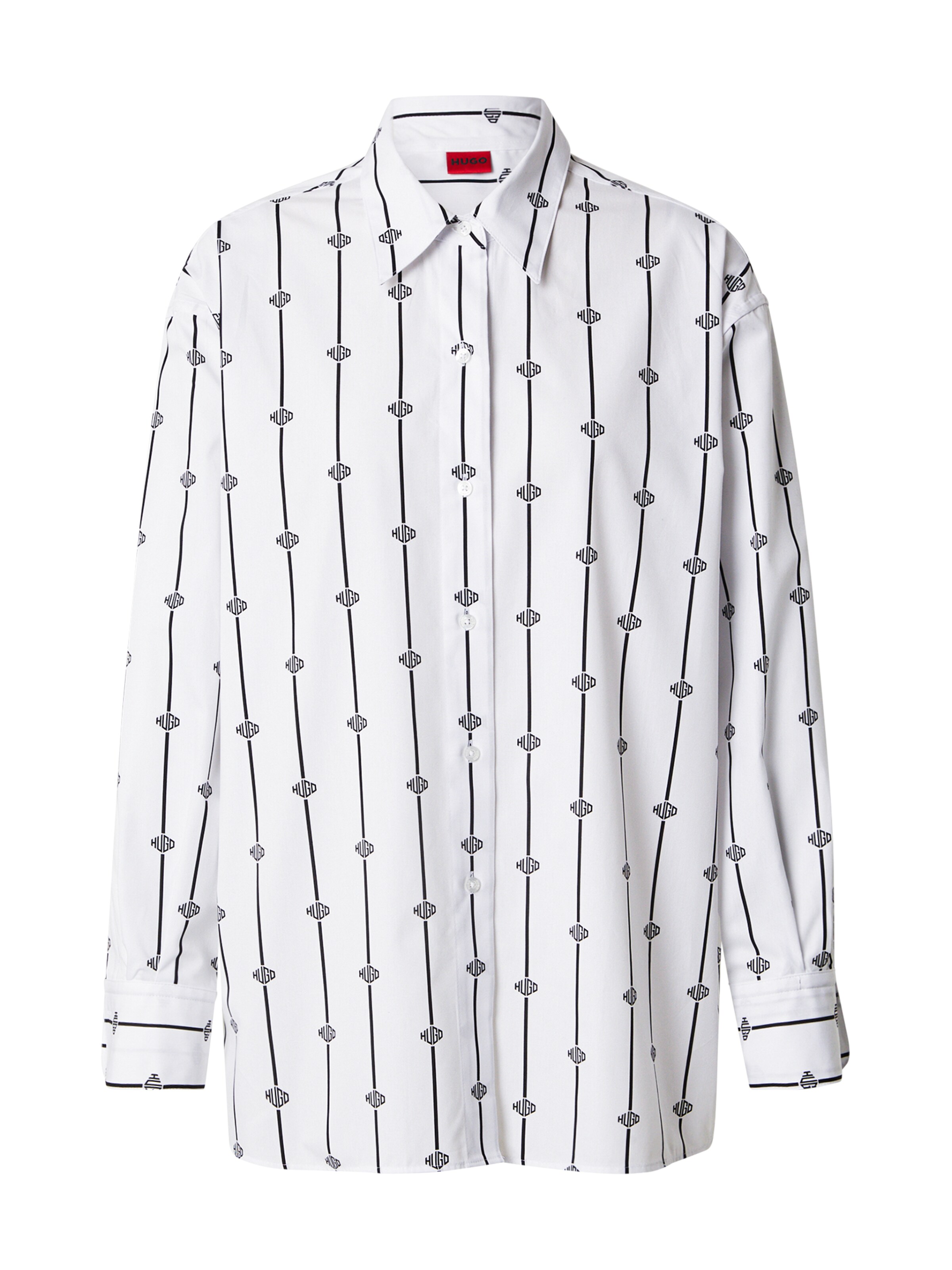 HUGO Bluse 'Eskil' i sort: forside