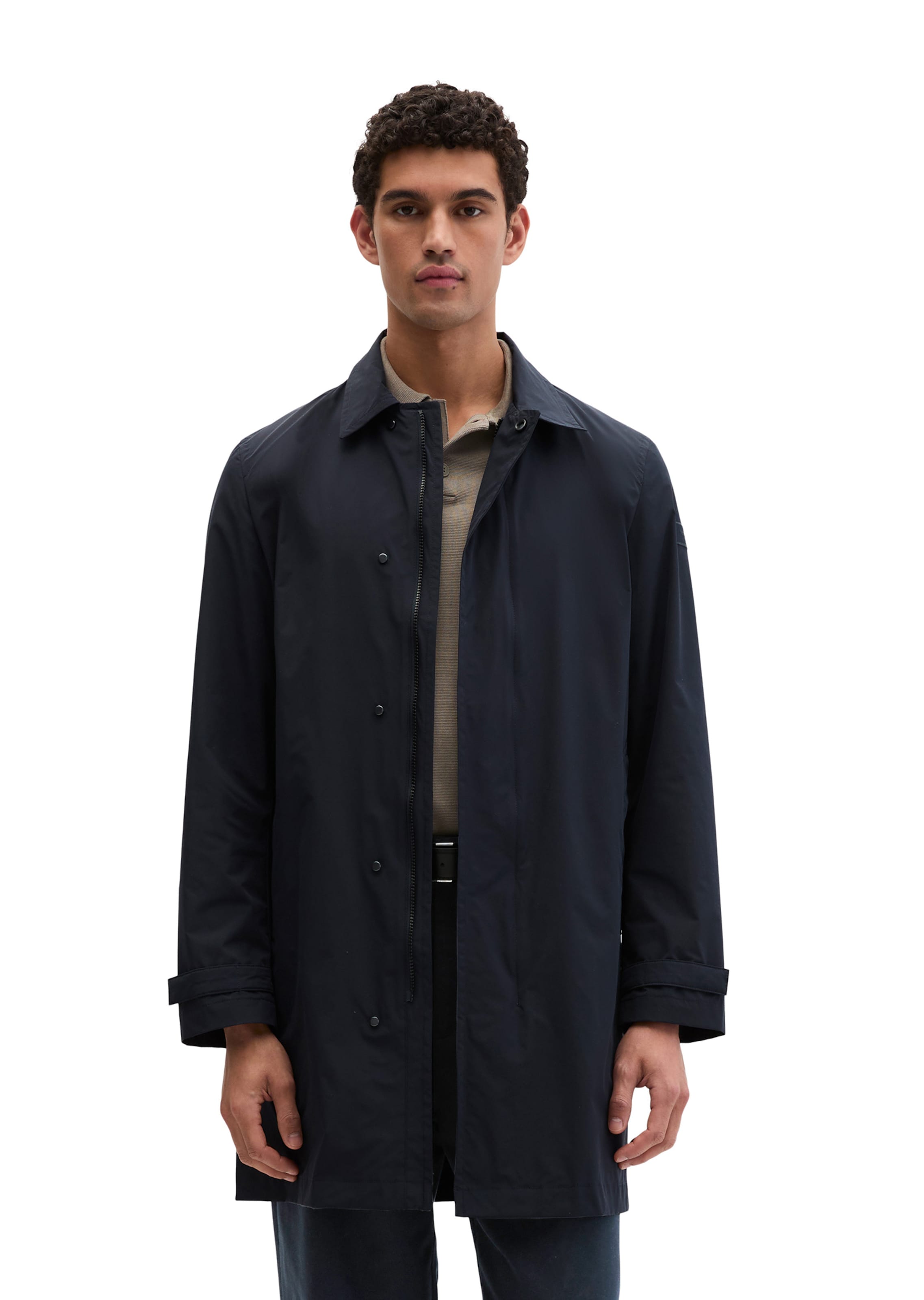 Marc O'Polo Between-seasons coat in Blue: front