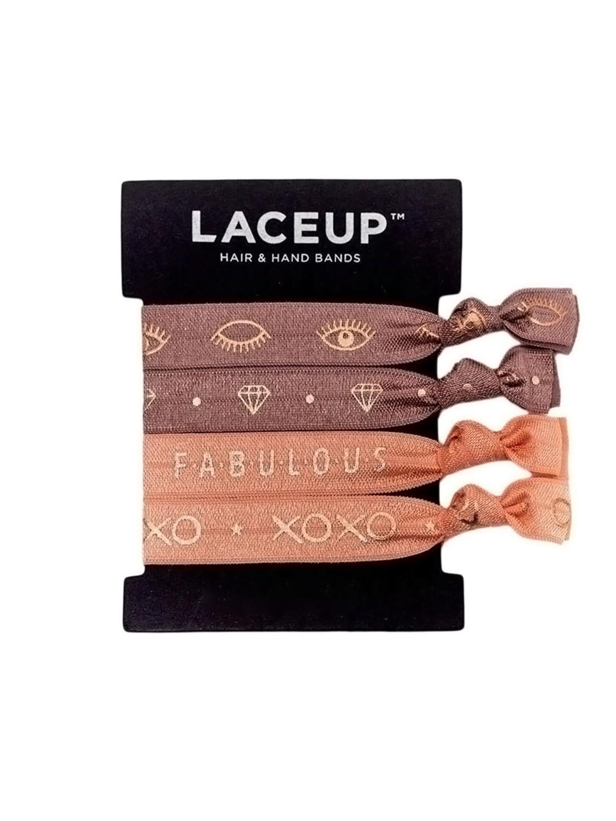 Braccialetto 'Ginger Peach' di Laceup in marrone