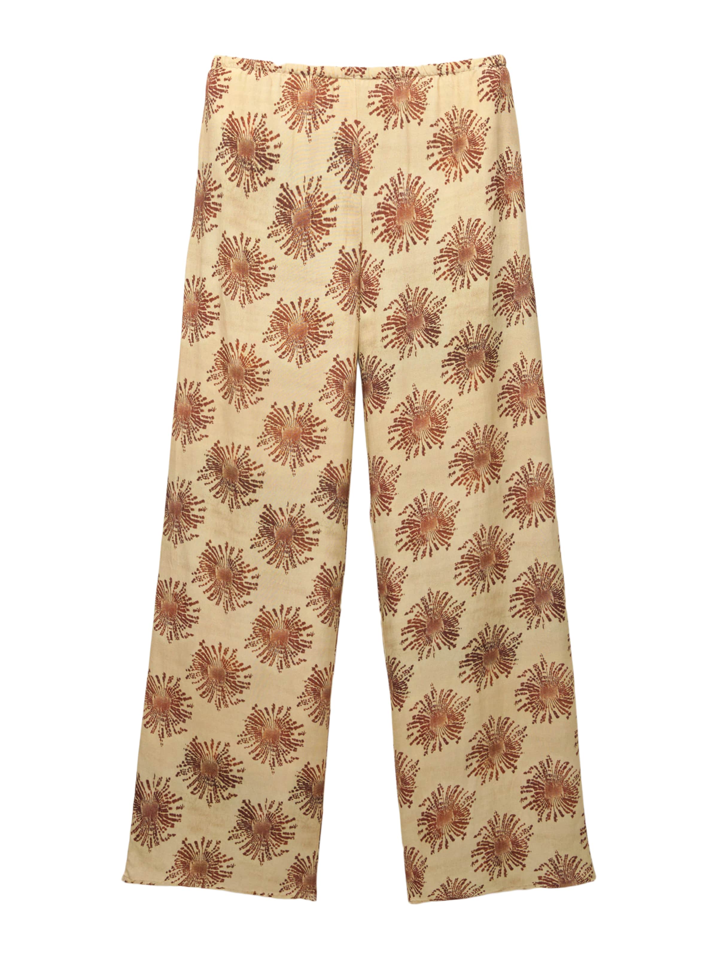 Pantaloni Pull&Bear pe maro / galben deschis, Vizualizare produs