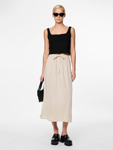 PIECES Skirt 'PIA' in Beige