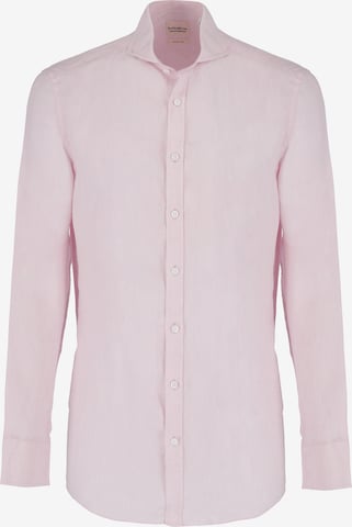 Black Label Shirt Regular fit Button Up Shirt in Pink: front