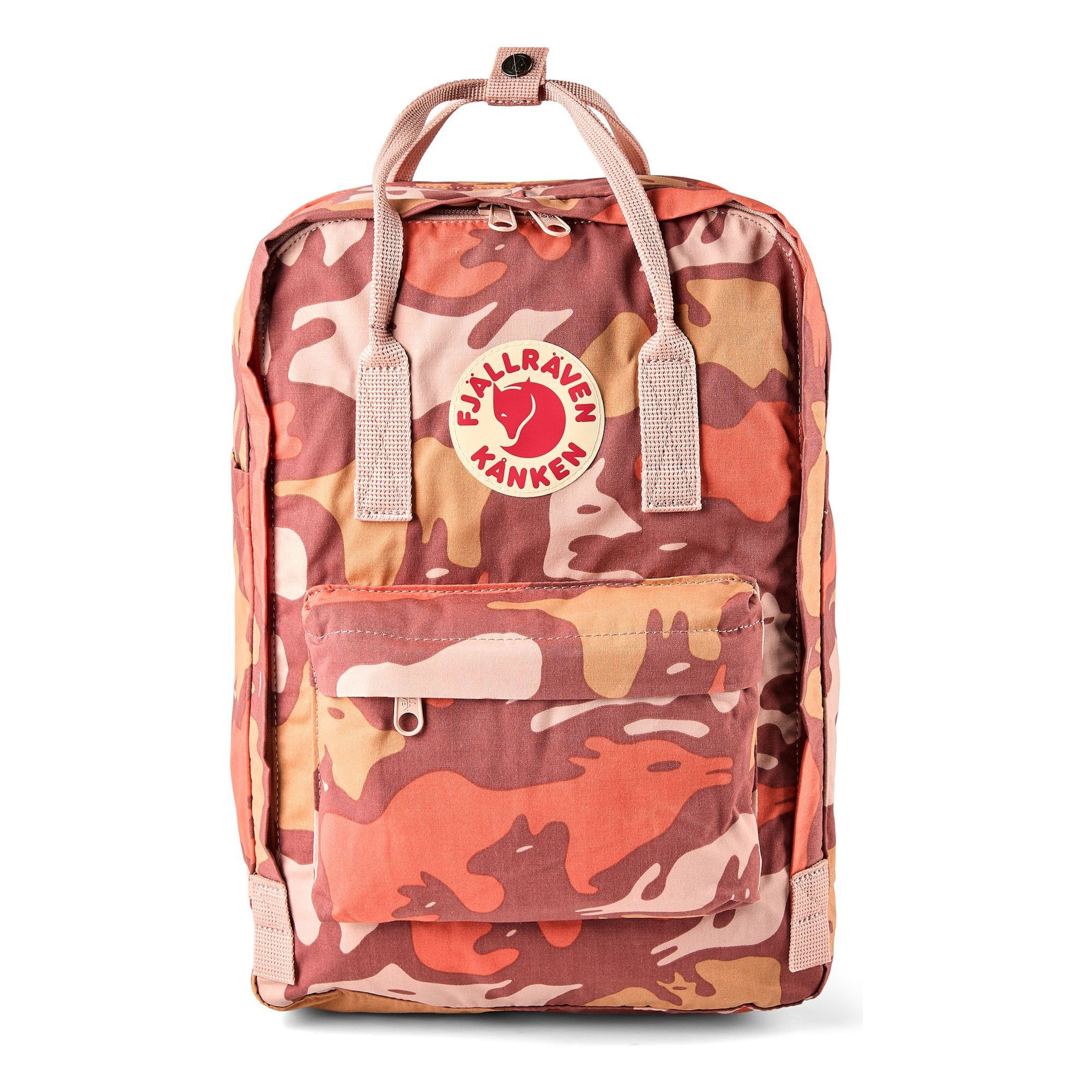 Fjällräven Rucksack 'Kanken' in beige / braun / orange, Produktansicht