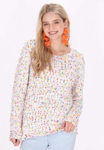 IZIA - Pullover em branco: frente