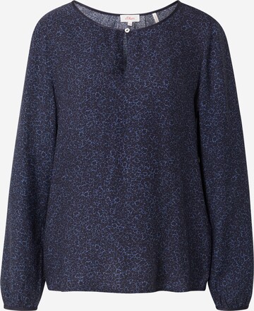 s.Oliver Blouse in Blauw: voorkant