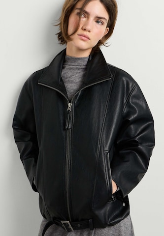 Giacca di mezza stagione 'Lina' di Pepe Jeans in nero: frontale