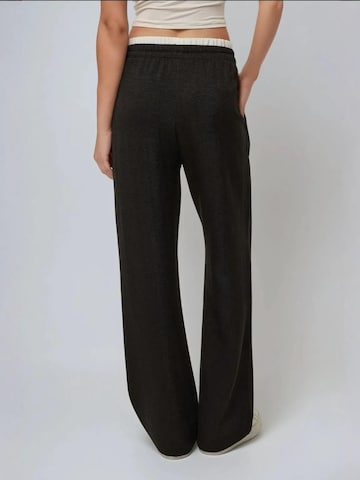 Hiccup Wide Leg Hose in Schwarz