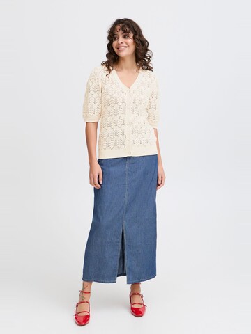 Fransa Knit cardigan ' FRKATELEEN CAR 2 ' in Beige