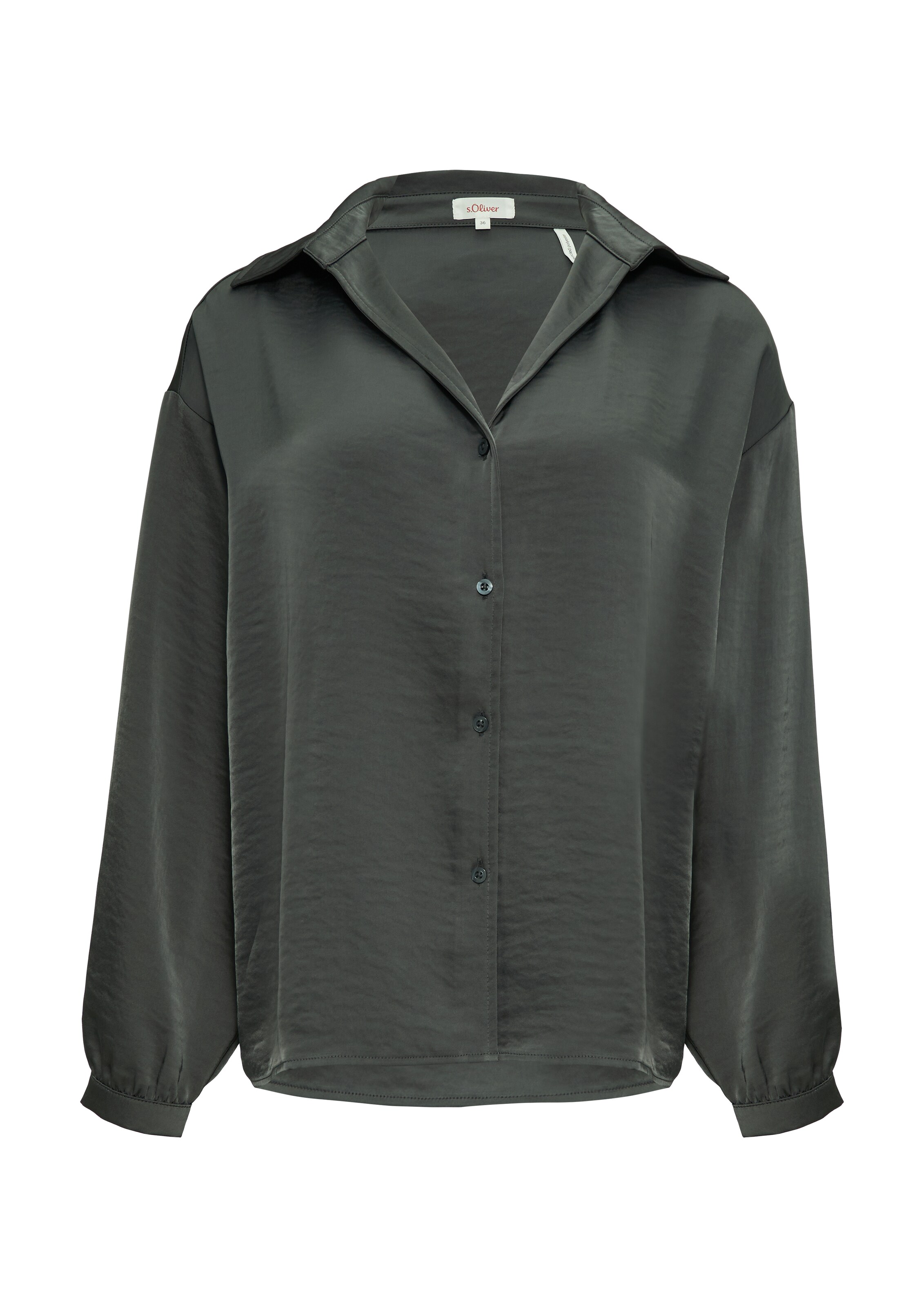 s.Oliver Bluse in Grau: Vorderseite