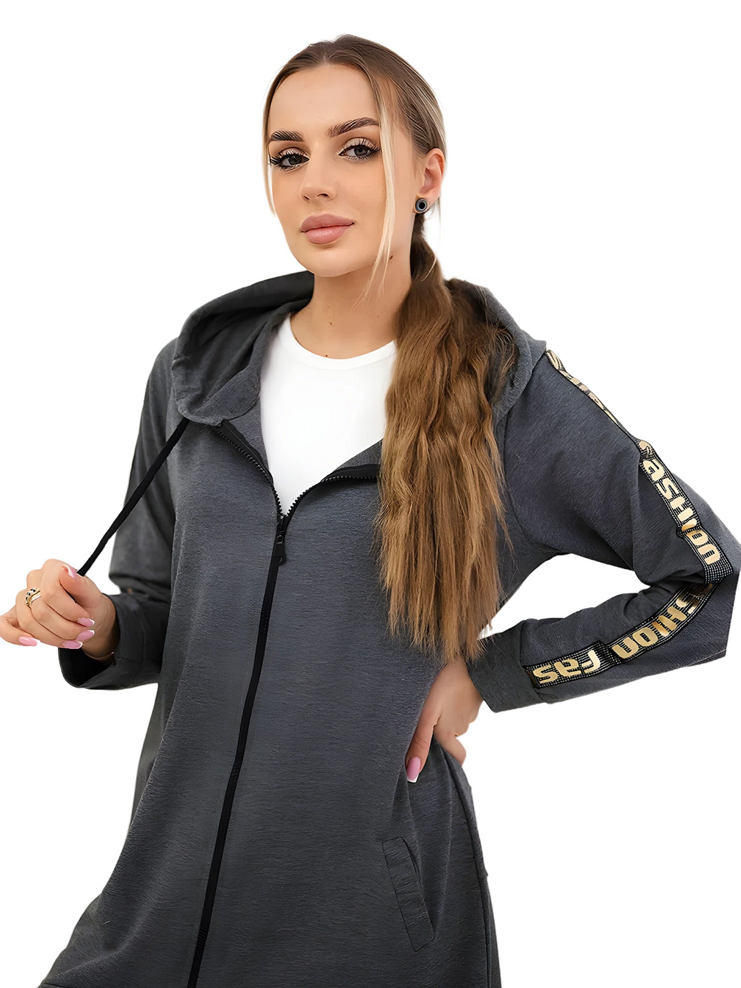 Lumera Sweatjacke‌‌‌‌‌‌‌‌‌ in Grau: Vorderseite