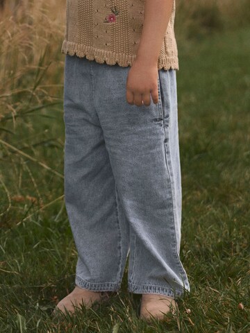 Lil'Atelier - Pierna ancha Vaquero en azul: frente