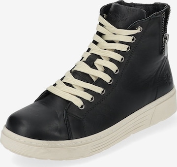 COSMOS COMFORT High-Top Sneakers in Black: front