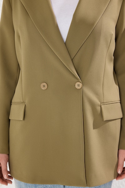 Trendyol Curve Blazer em 44 em oliveira, Vista do artigo