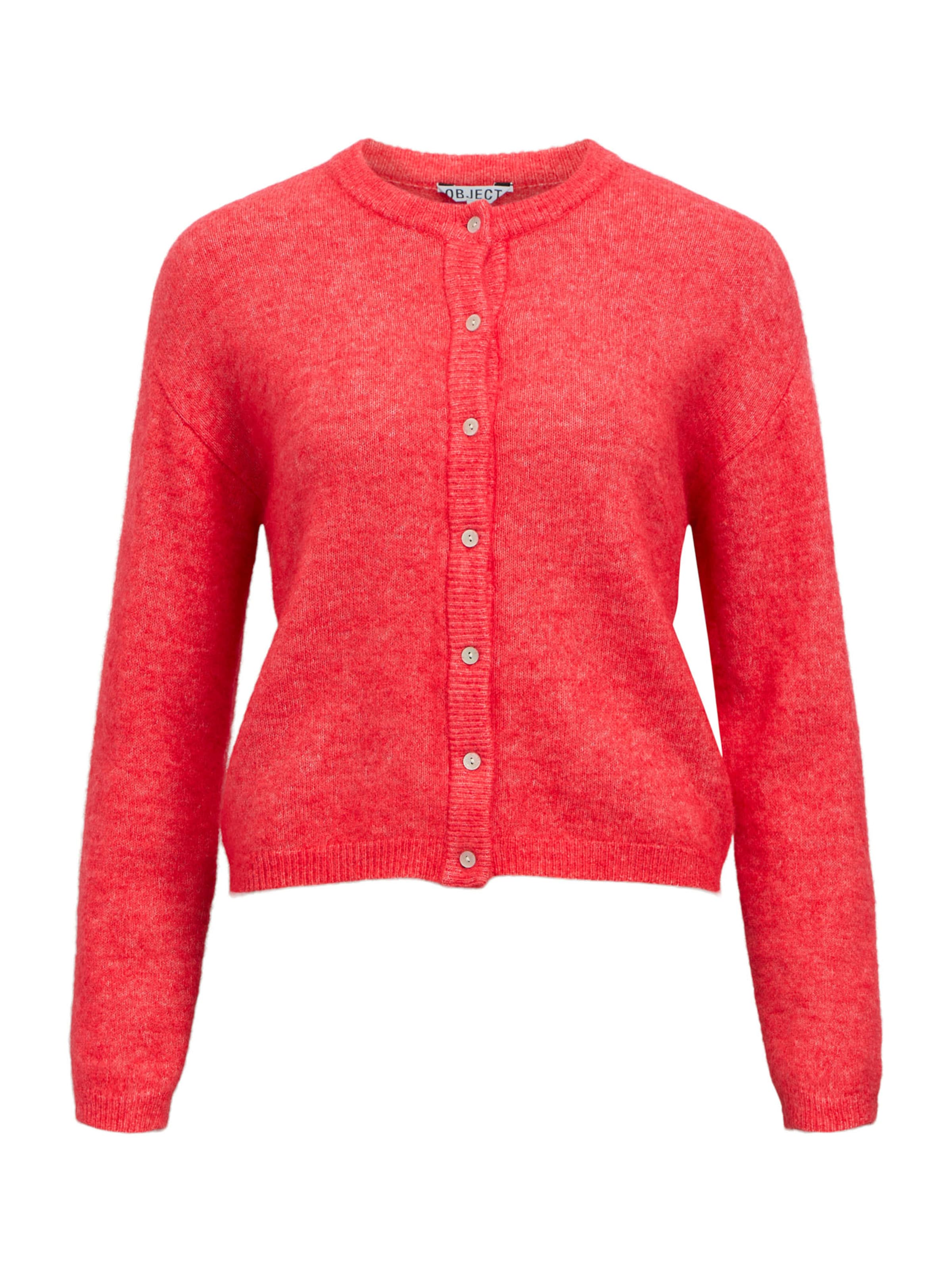 OBJECT Kardigan 'OBJAgate' – červená: přední strana