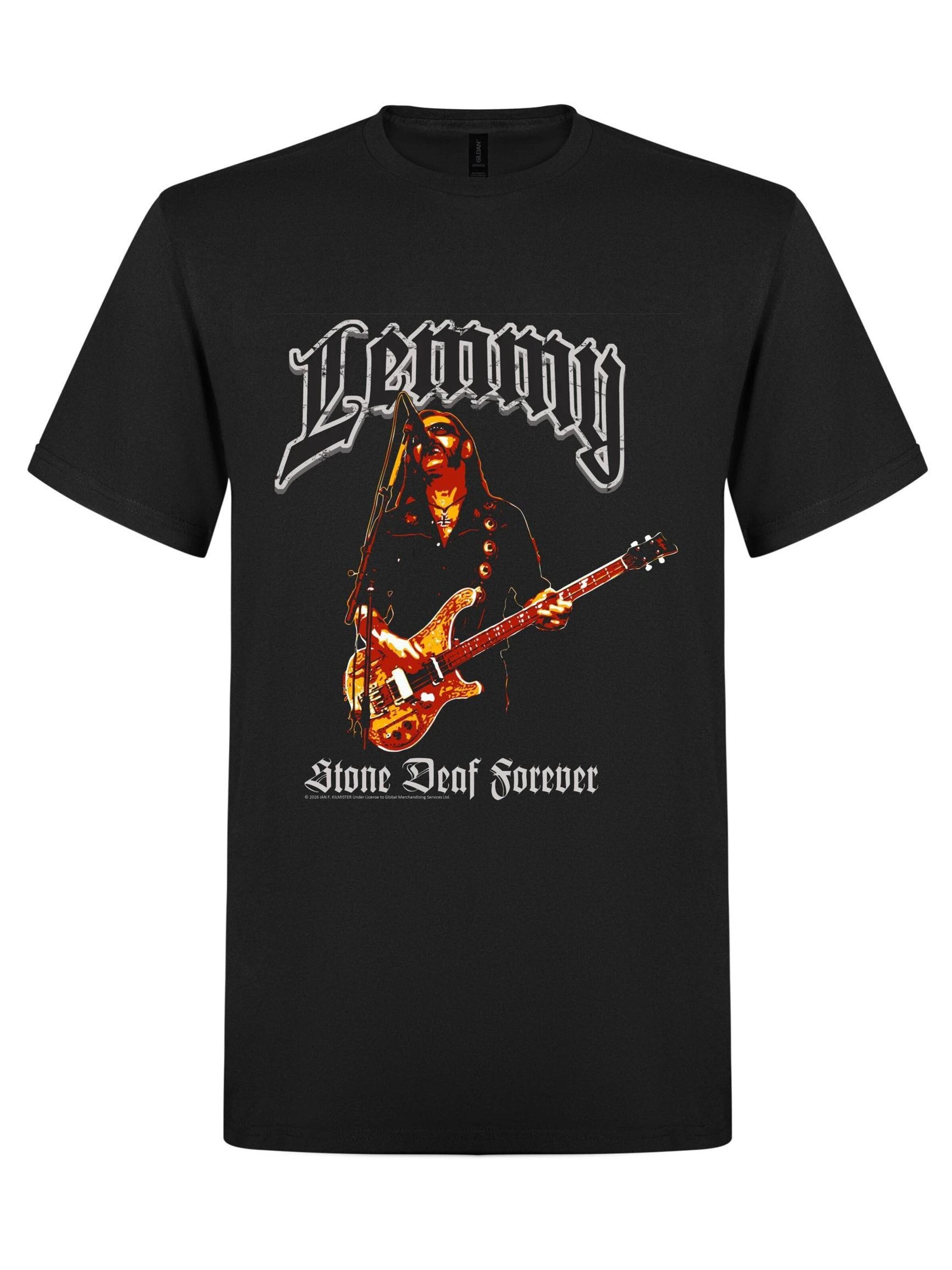 Lemmy Kilmister Shirt 'Lemmy Kilmister - Iron Cross T-Shirt' in Black: front