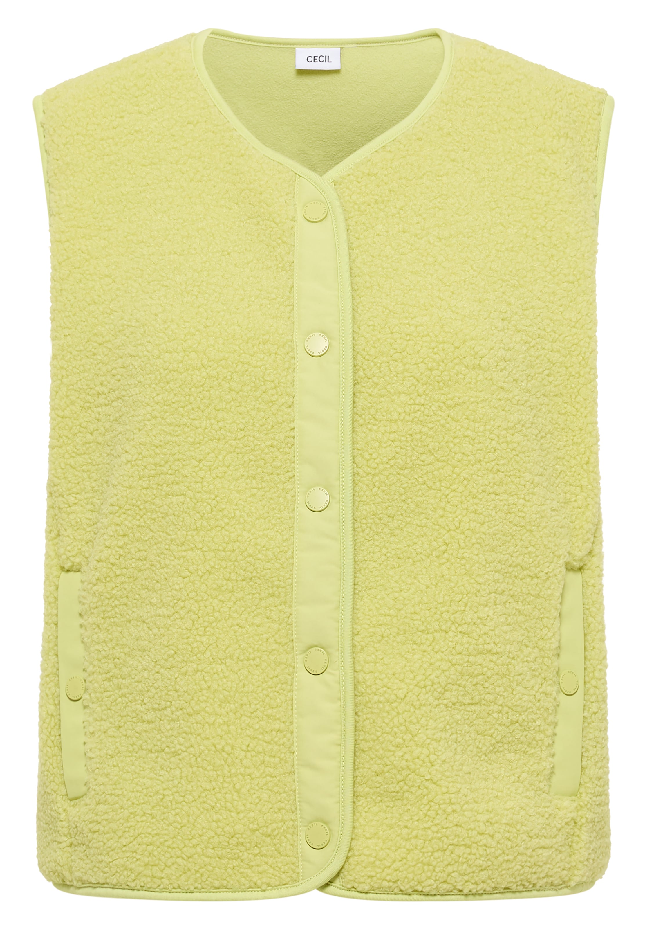 CECIL Vest in Green: front