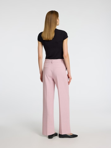 SELECTED FEMME Wide leg Pressveckad byxa 'SLFRita' i rosa