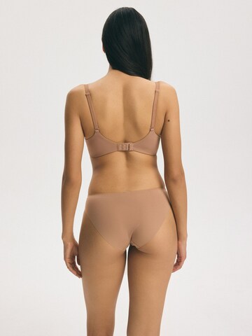 ESOTIQ - Push-up Sujetador 'Push-up-BH Kassidy, glatte T-Shirt-Cups, herausnehmbare Polster' en beige
