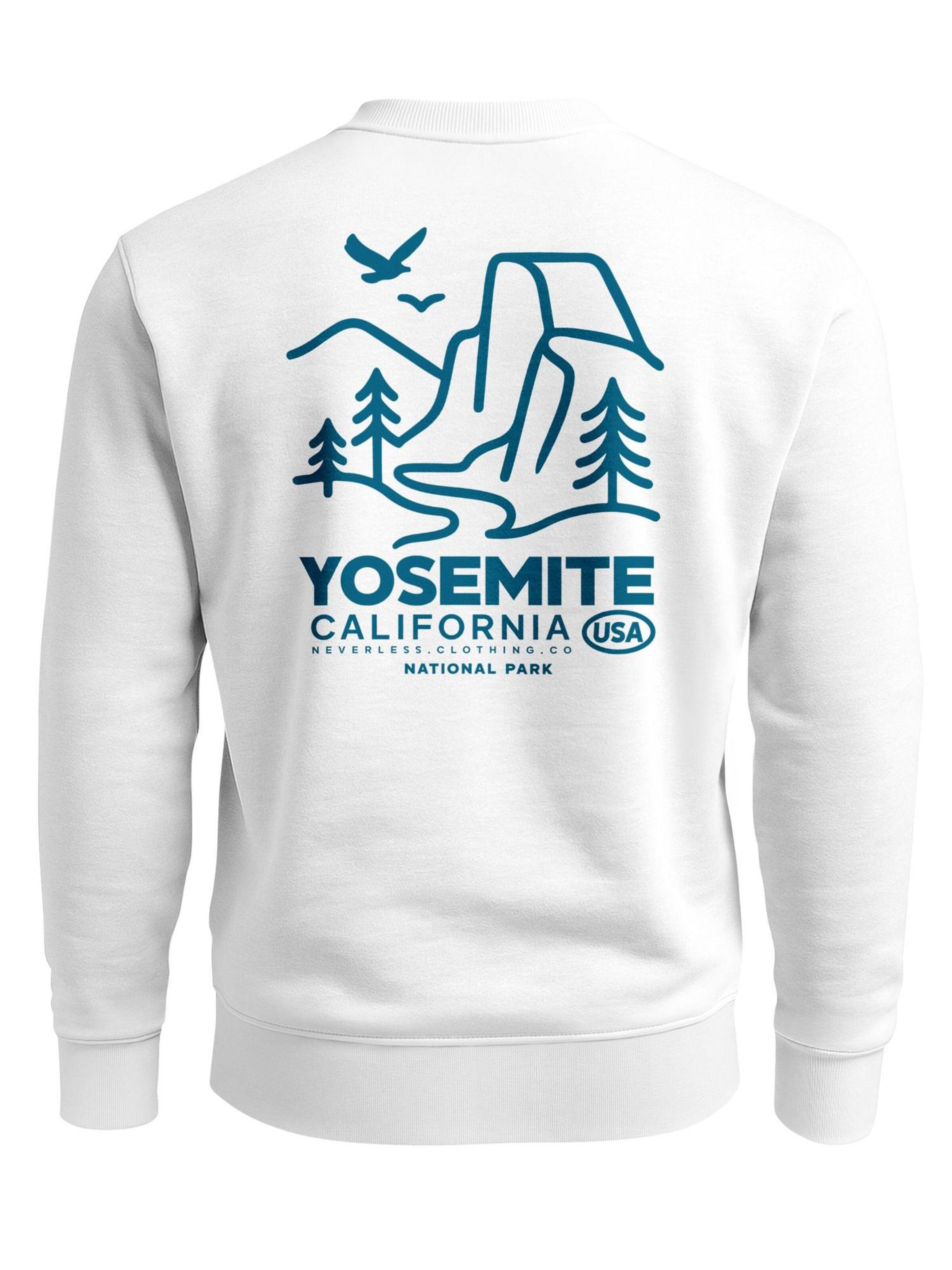 Neverless Sweatshirt 'Yosemite Park' in White