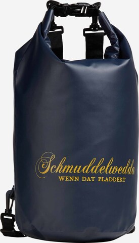 Schmuddelwedda Backpack in Blue: front