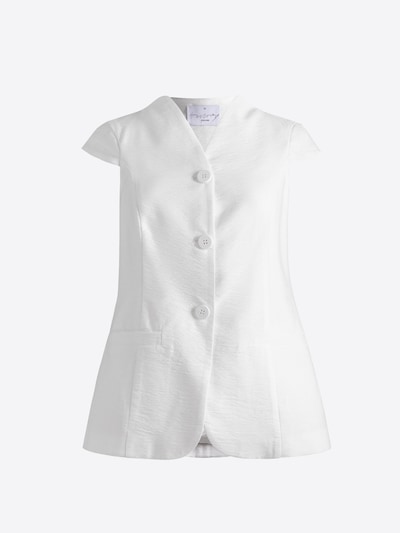 4TAILORS Prsluk od odijela 'Ringline' veličine 34 u bijela, Pregled proizvoda