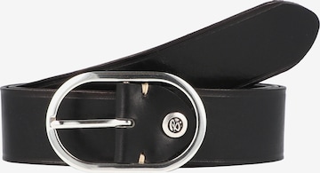 Cintura di b.belt Handmade in Germany in nero: frontale