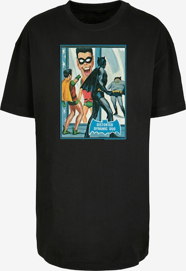 F4NT4STIC T-shirt oversize 'DC Comics Batman TV Dynamic Duo' en bleu / gris / noir / blanc, Vue avec produit