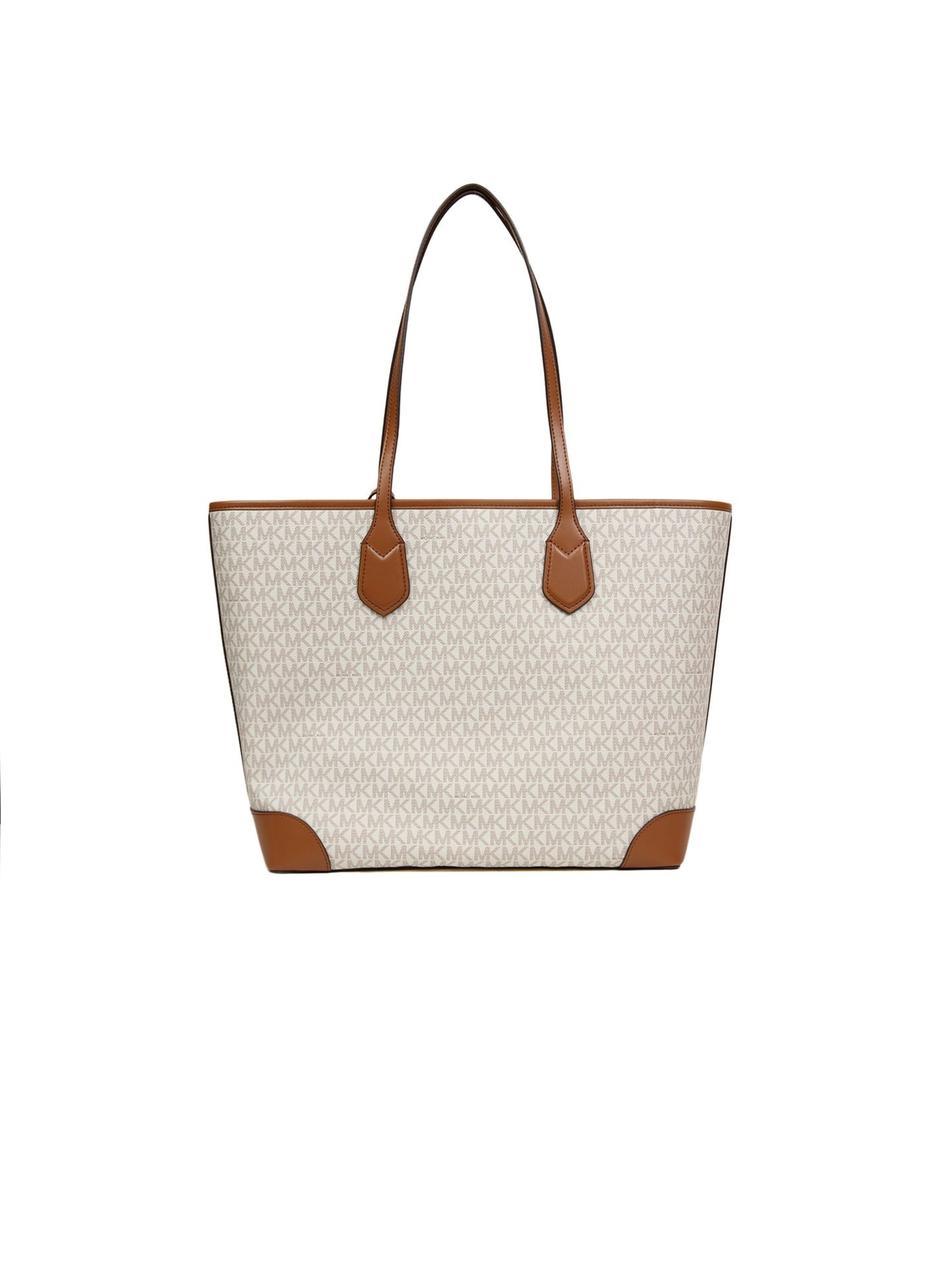 Shopper 'Eva Large Top-Zip Tote' di Michael Kors in beige