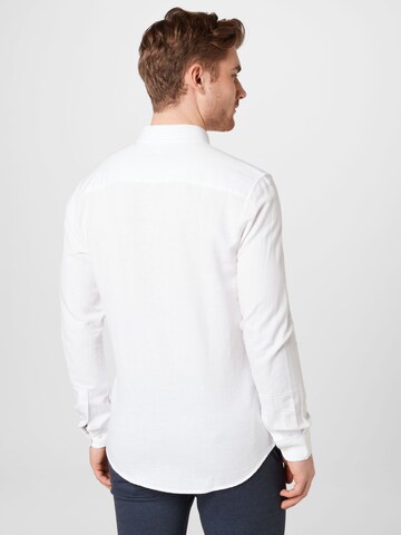 Coupe regular Chemise 'Arlo' Only & Sons en blanc