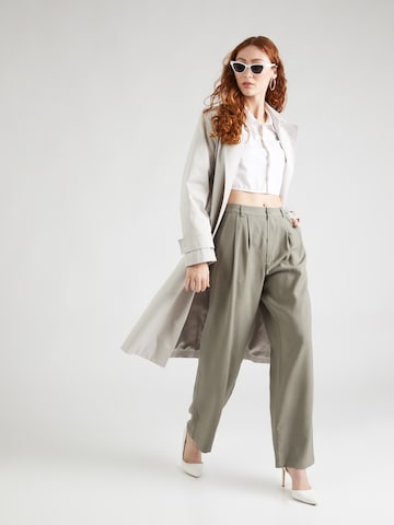 Moves Wide leg Pleat-Front Pants 'Nimma' in Green