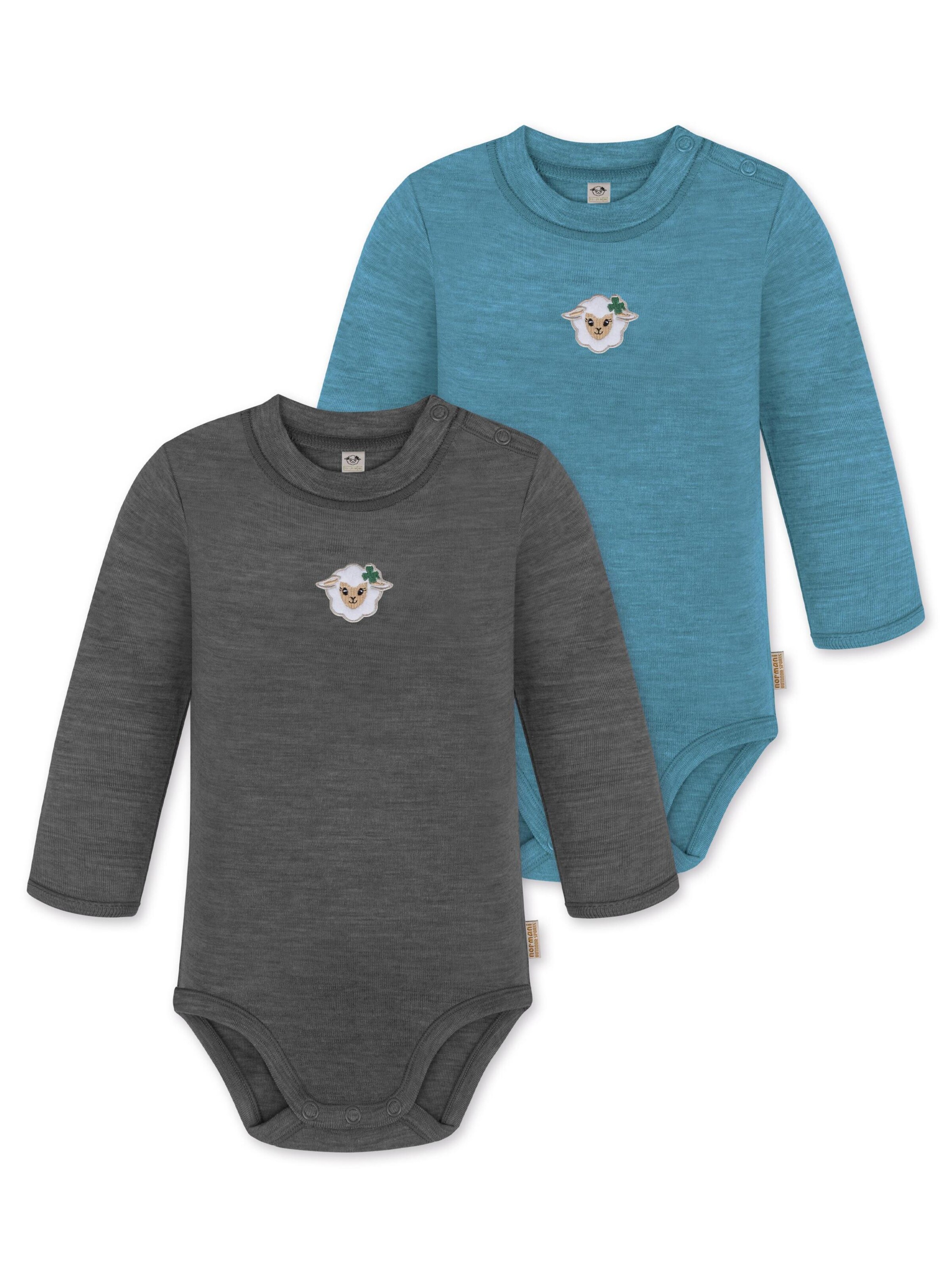 Barboteuse / body 'Tuai' normani en bleu : devant