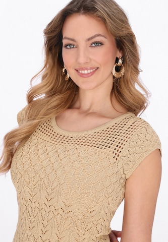 Robe 'Festive' faina en beige