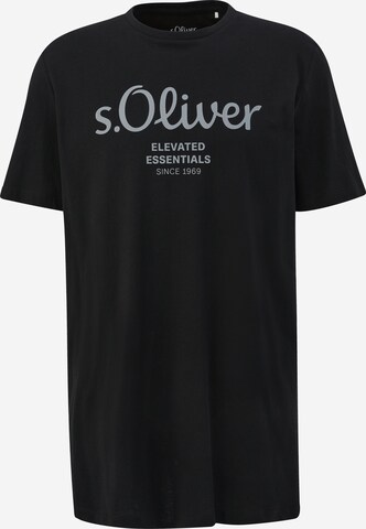 s.Oliver Red Label Big & Tall T-Shirt in Schwarz: predná strana