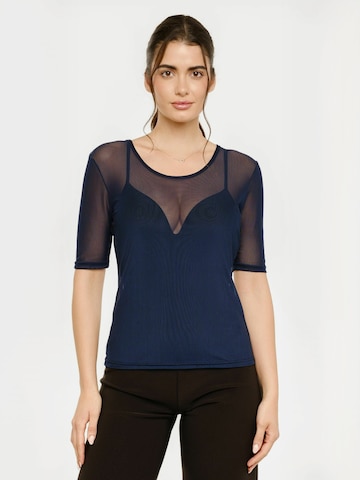 Haut ' MESH ' Liberte Essentiel en bleu : devant