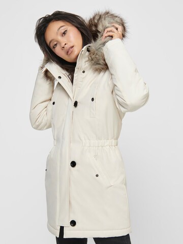 ONLY Vinterparka 'Iris' i beige