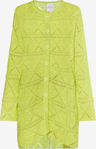 Cardigan 'Lomasi' IZIA en jaune : devant