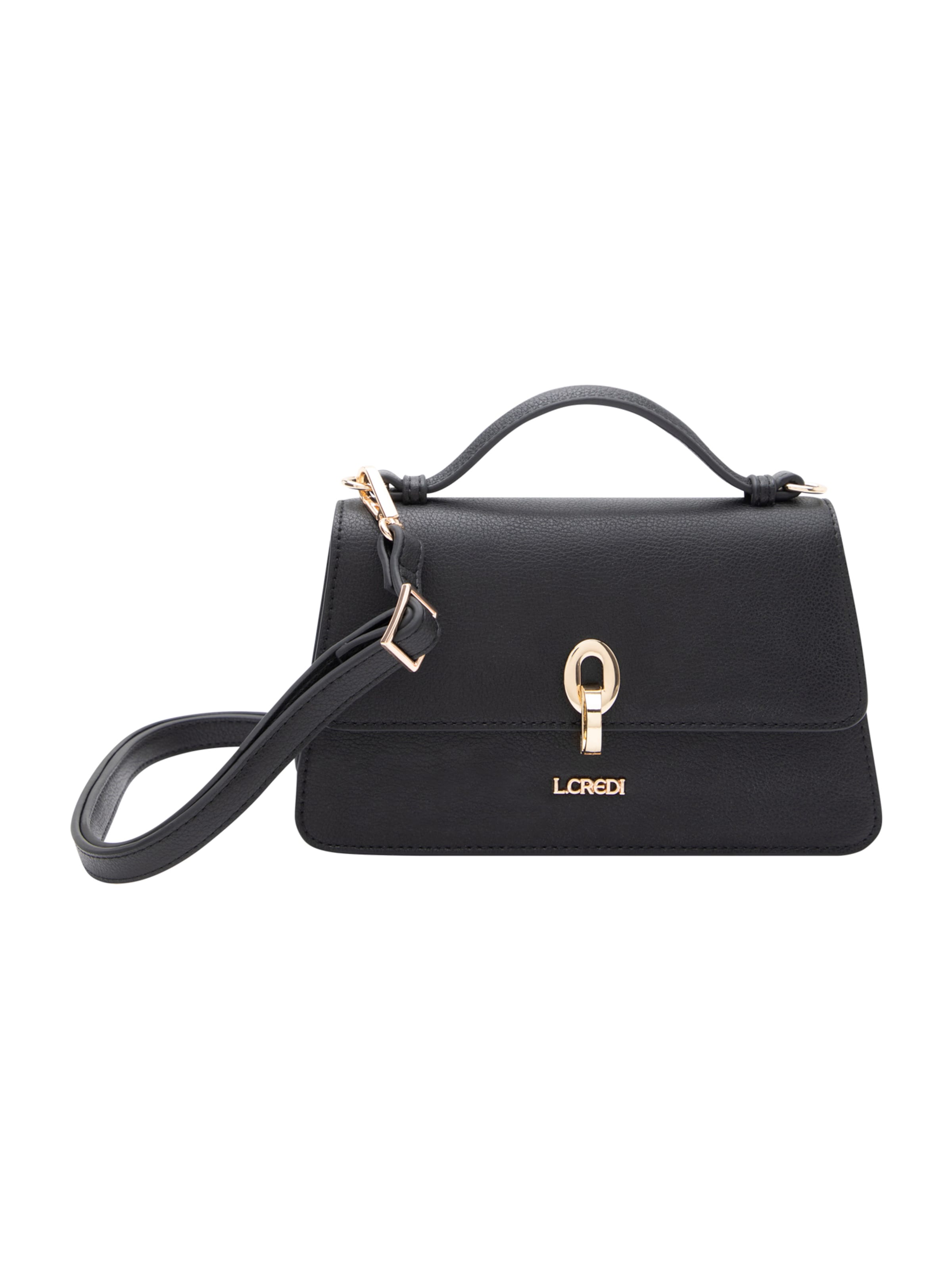 L.CREDI Handtas &#x27;Petronella&#x27; in Zwart: voorkant