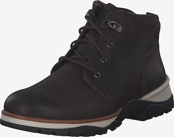 CLARKS Boots 'Topton Mid 2616' in Brown: front