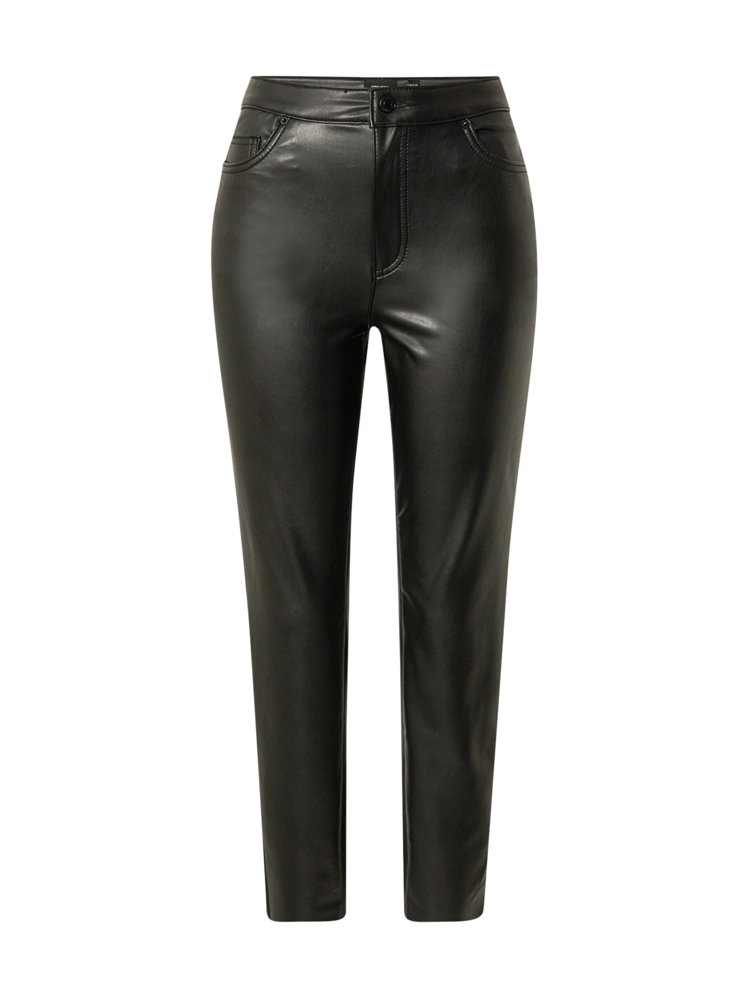 VERO MODA Slim fit Trousers 'Brenda' in Black: front