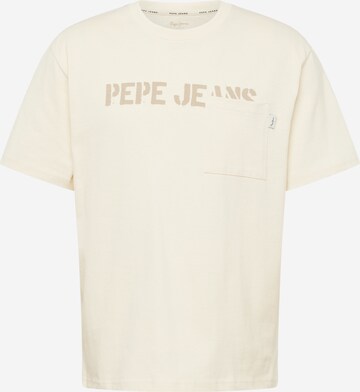 Pepe Jeans - Camiseta 'COSBY' en beige: frente